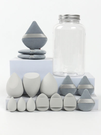 Cosmetic Powder Puffs – Loose Powder Puff Combo with Mini Makeup Egg Set & Air Cushion - ZOOMNSTORE