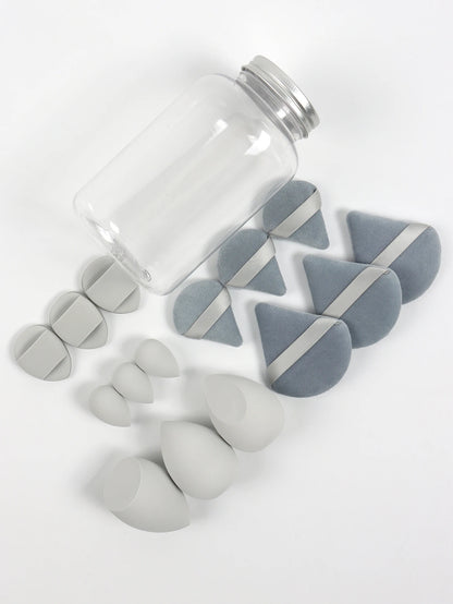 Cosmetic Powder Puffs – Loose Powder Puff Combo with Mini Makeup Egg Set & Air Cushion - ZOOMNSTORE