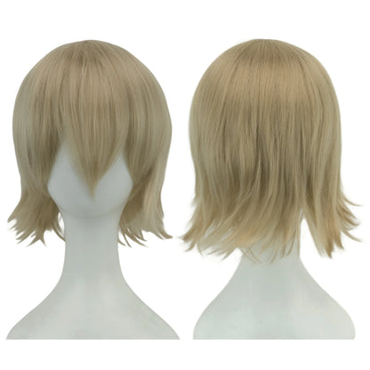 Cosplay Bob Wig – Short Curly Synthetic Hair, Pink Blonde Orange Party Costume - ZOOMNSTORE