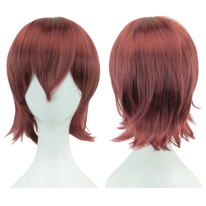 Cosplay Bob Wig – Short Curly Synthetic Hair, Pink Blonde Orange Party Costume - ZOOMNSTORE