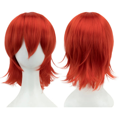 Cosplay Bob Wig – Short Curly Synthetic Hair, Pink Blonde Orange Party Costume - ZOOMNSTORE