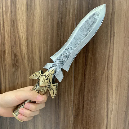 Dagger Leaves Rune Sword Cosplay Weapon Prop Dagger Sword Knife Role Play Halloween 1:1 Cos Kids Gift Safety PU - ZOOMNSTORE