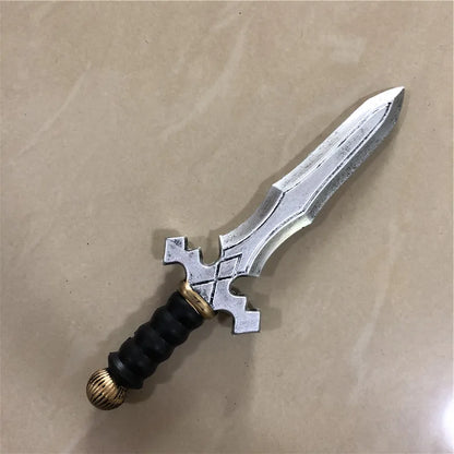 Dagger Leaves Rune Sword Cosplay Weapon Prop Dagger Sword Knife Role Play Halloween 1:1 Cos Kids Gift Safety PU - ZOOMNSTORE