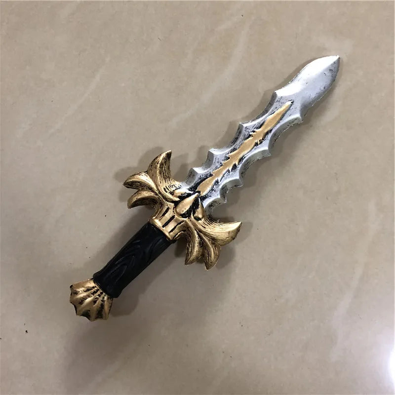 Dagger Leaves Rune Sword Cosplay Weapon Prop Dagger Sword Knife Role Play Halloween 1:1 Cos Kids Gift Safety PU - ZOOMNSTORE