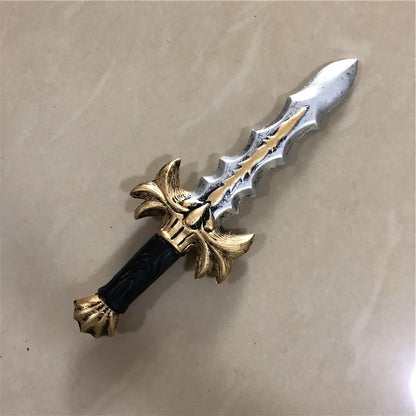 Dagger Leaves Rune Sword Cosplay Weapon Prop Dagger Sword Knife Role Play Halloween 1:1 Cos Kids Gift Safety PU - ZOOMNSTORE