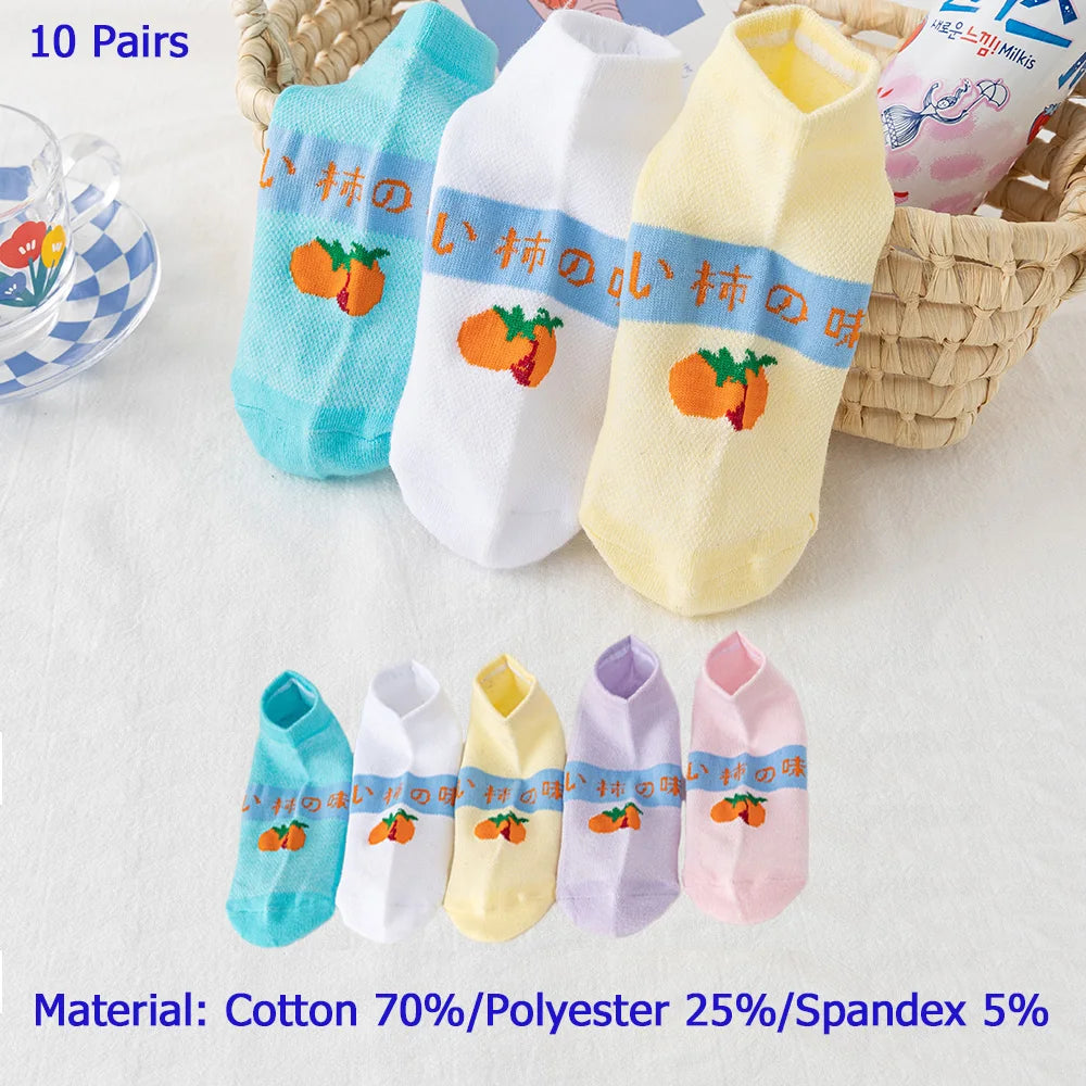 Cotton Ankle Socks - Casual Breathable Short Socks for Women Men and Girls - ZOOMNSTORE