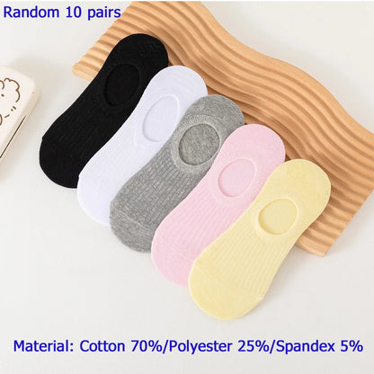 Cotton Ankle Socks - Casual Breathable Short Socks for Women Men and Girls - ZOOMNSTORE