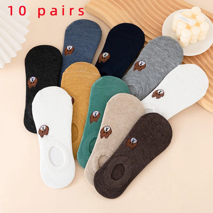 Cotton Ankle Socks - Casual Breathable Short Socks for Women Men and Girls - ZOOMNSTORE
