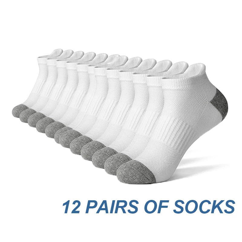 Cotton Ankle Socks - 612 Pairs Sports Short Socks for Men  Women Breathable Summer Running Socks - ZOOMNSTORE