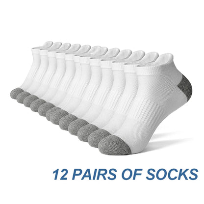 Cotton Ankle Socks - 612 Pairs Sports Short Socks for Men  Women Breathable Summer Running Socks - ZOOMNSTORE