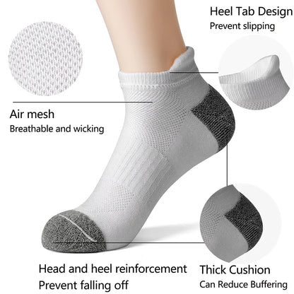 Cotton Ankle Socks - 612 Pairs Sports Short Socks for Men  Women Breathable Summer Running Socks - ZOOMNSTORE
