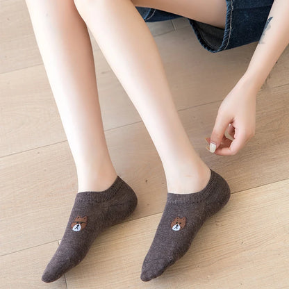 Cotton Ankle Socks - Casual Breathable Short Socks for Women Men and Girls - ZOOMNSTORE