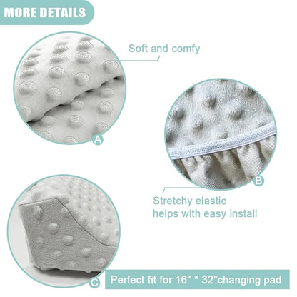 Soft and Breathable Cotton Baby Crib and Baby Changing Pad Protective Cover Suitable for Baby Shower  Diaper Changing Pad Cover - ZOOMNSTORE