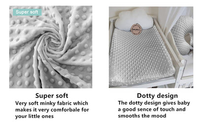 Soft and Breathable Cotton Baby Crib and Baby Changing Pad Protective Cover Suitable for Baby Shower  Diaper Changing Pad Cover - ZOOMNSTORE