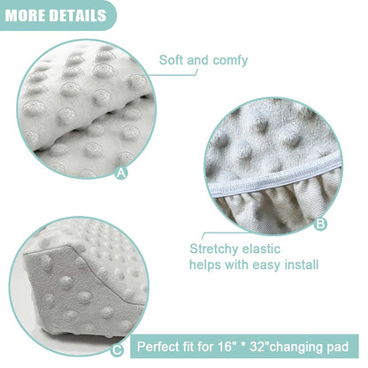 Soft and Breathable Cotton Baby Crib and Baby Changing Pad Protective Cover Suitable for Baby Shower  Diaper Changing Pad Cover - ZOOMNSTORE