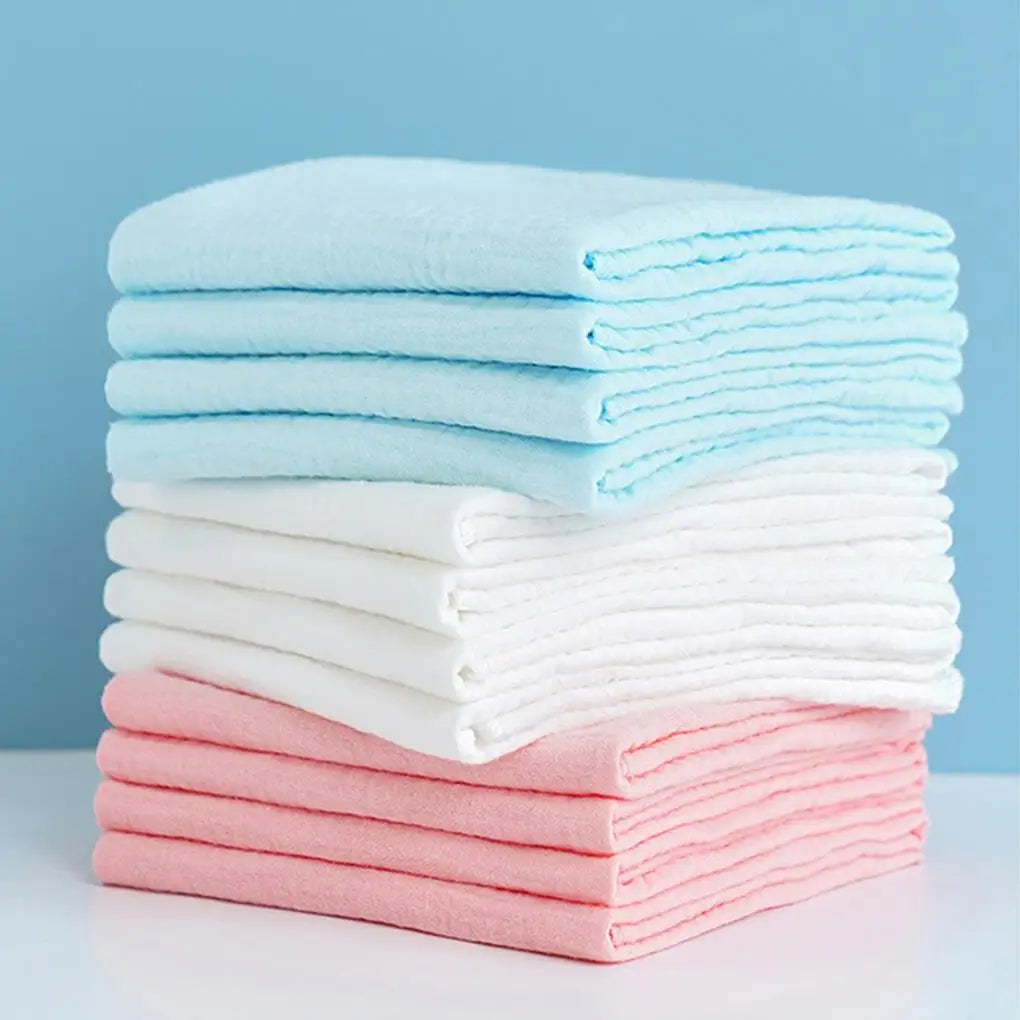 10PCS 100% Cotton Baby Gauze Diapers For Newborn Baby Nappy Changing 43x45cm Washable Reusable Double Layer Soft Baby Towels - ZOOMNSTORE