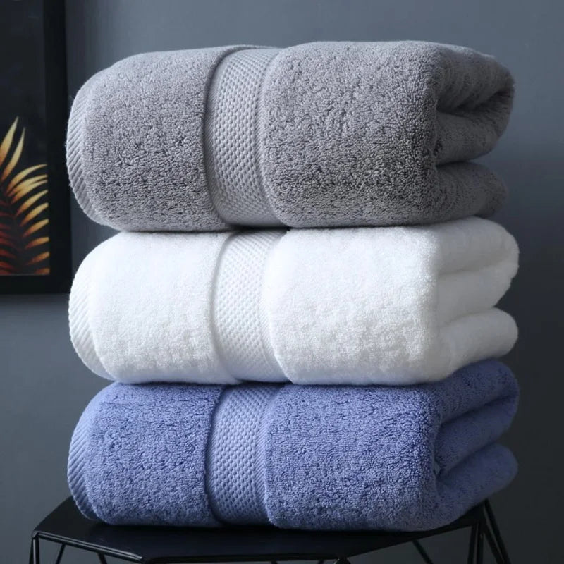 Cotton Bath Towel Adult Soft Absorbent Towels Bathroom Sets Large Beach Towel Hotel Spa Towels For Home - ZOOMNSTORE