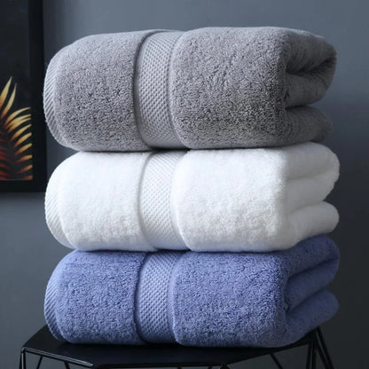 Cotton Bath Towel Adult Soft Absorbent Towels Bathroom Sets Large Beach Towel Hotel Spa Towels For Home - ZOOMNSTORE