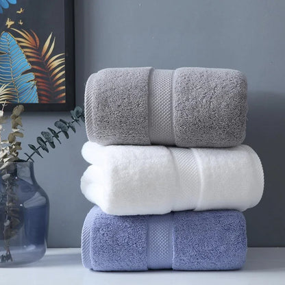 Cotton Bath Towel Adult Soft Absorbent Towels Bathroom Sets Large Beach Towel Hotel Spa Towels For Home - ZOOMNSTORE