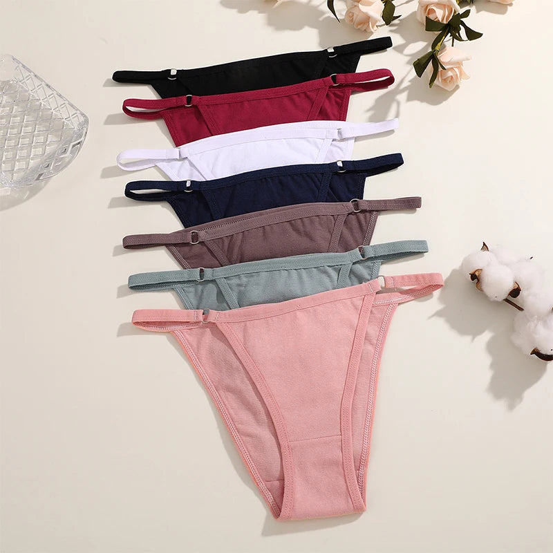 Cotton Bikini Panties - Women’s Low Waist Briefs | Comfortable Soft Cotton Lingerie Set - ZOOMNSTORE