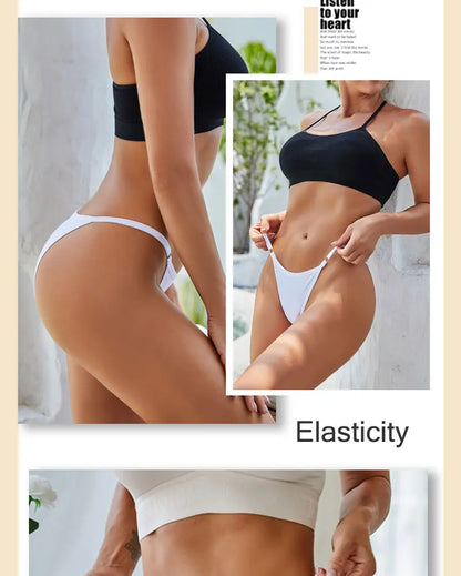 Cotton Bikini Panties - Women’s Low Waist Briefs | Comfortable Soft Cotton Lingerie Set - ZOOMNSTORE