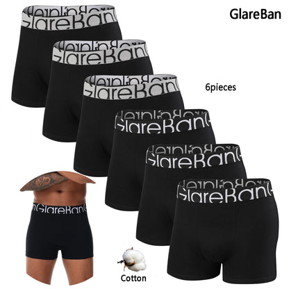 Cotton Boxer Briefs - 6pcs Pack Men's Breathable Underwear With Elastic Waistband - ZOOMNSTORE