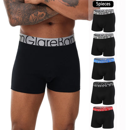 Cotton Boxer Shorts - Luxury Black Gold Men's Underwear, Soft Breathable Boxers - ZOOMNSTORE
