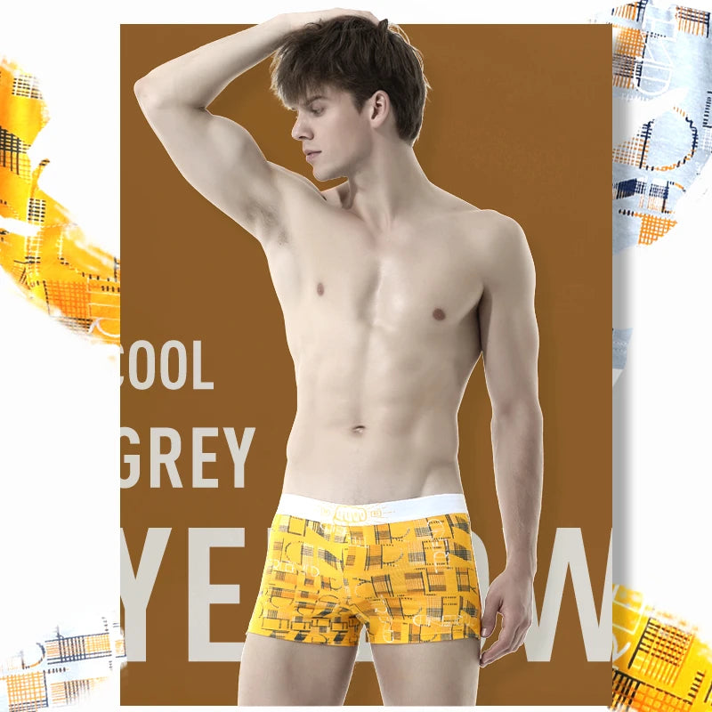 Cotton Boxer Shorts - Men's Breathable, Loose Fit Four Cornered Pants With Soft Knit Fabric - ZOOMNSTORE
