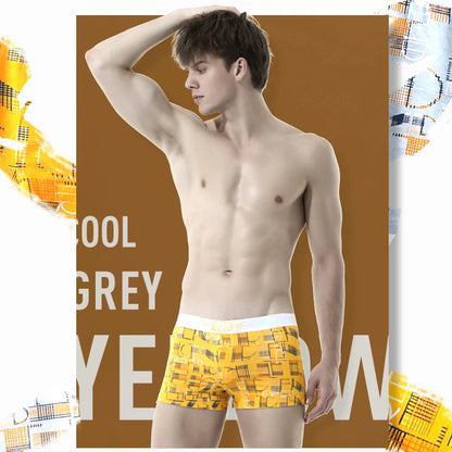 Cotton Boxer Shorts - Men's Breathable, Loose Fit Four Cornered Pants With Soft Knit Fabric - ZOOMNSTORE