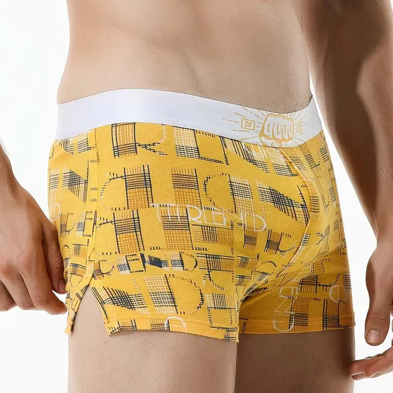 Cotton Boxer Shorts - Men's Breathable, Loose Fit Four Cornered Pants With Soft Knit Fabric - ZOOMNSTORE