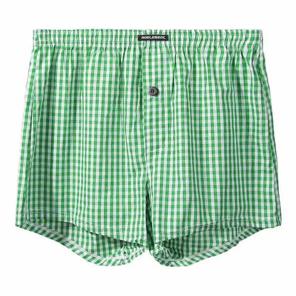 Cotton Boxer Shorts - Men's Loose Cotton Boxers Breathable Pajama Shorts - ZOOMNSTORE
