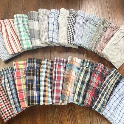 Cotton Boxer Shorts – Men's Plaid Boxers, Comfortable Breathable Underwear - ZOOMNSTORE