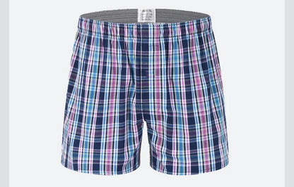 Cotton Boxer Shorts – Men's Plaid Boxers, Comfortable Breathable Underwear - ZOOMNSTORE