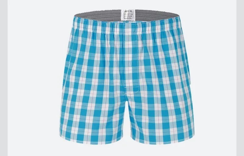 Cotton Boxer Shorts – Men's Plaid Boxers, Comfortable Breathable Underwear - ZOOMNSTORE
