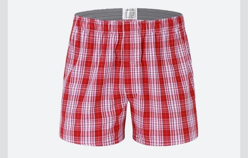 Cotton Boxer Shorts – Men's Plaid Boxers, Comfortable Breathable Underwear - ZOOMNSTORE