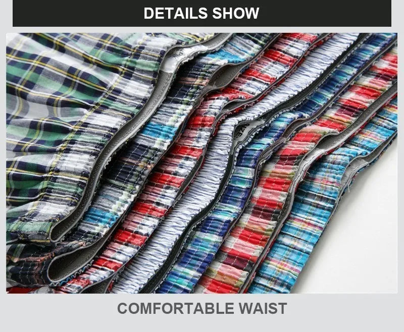 Cotton Boxer Shorts – Men's Plaid Boxers, Comfortable Breathable Underwear - ZOOMNSTORE