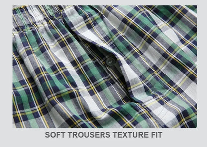 Cotton Boxer Shorts – Men's Plaid Boxers, Comfortable Breathable Underwear - ZOOMNSTORE