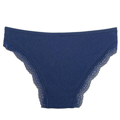 Lace Cotton Briefs Set - Seamless Womens Panties 5 PCS - ZOOMNSTORE
