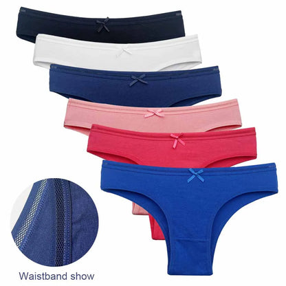 Lace Cotton Briefs Set - Seamless Womens Panties 5 PCS - ZOOMNSTORE