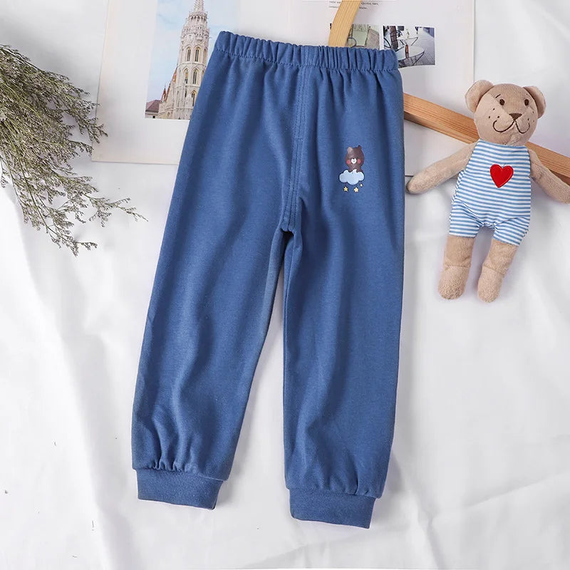 Cotton Kids Leisure Sport Pants - Toddler Boys  Girls Sweatpants - ZOOMNSTORE