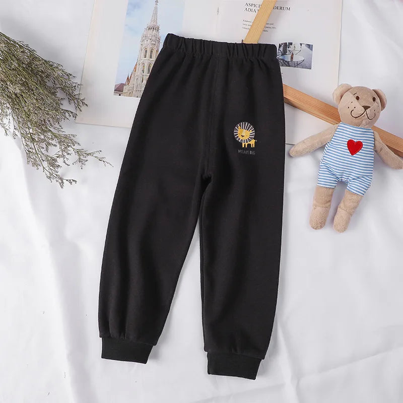 Cotton Kids Leisure Sport Pants - Toddler Boys  Girls Sweatpants - ZOOMNSTORE