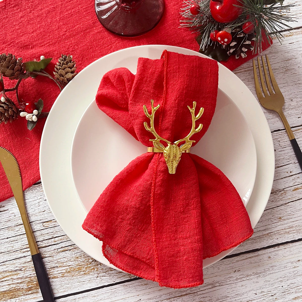 Cotton Cloth Napkins Set of 6 - 30x30cm Gauze Fabric for Wedding  Everyday Use - ZOOMNSTORE