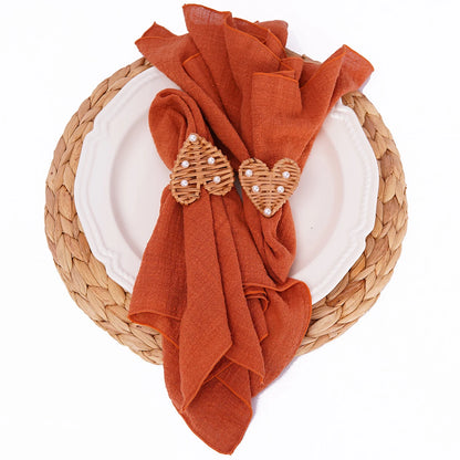 Cotton Cloth Napkins Set of 6 - 30x30cm Gauze Fabric for Wedding  Everyday Use - ZOOMNSTORE