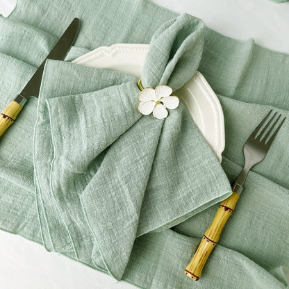 Cotton Cloth Napkins Set of 6 - 30x30cm Gauze Fabric for Wedding  Everyday Use - ZOOMNSTORE