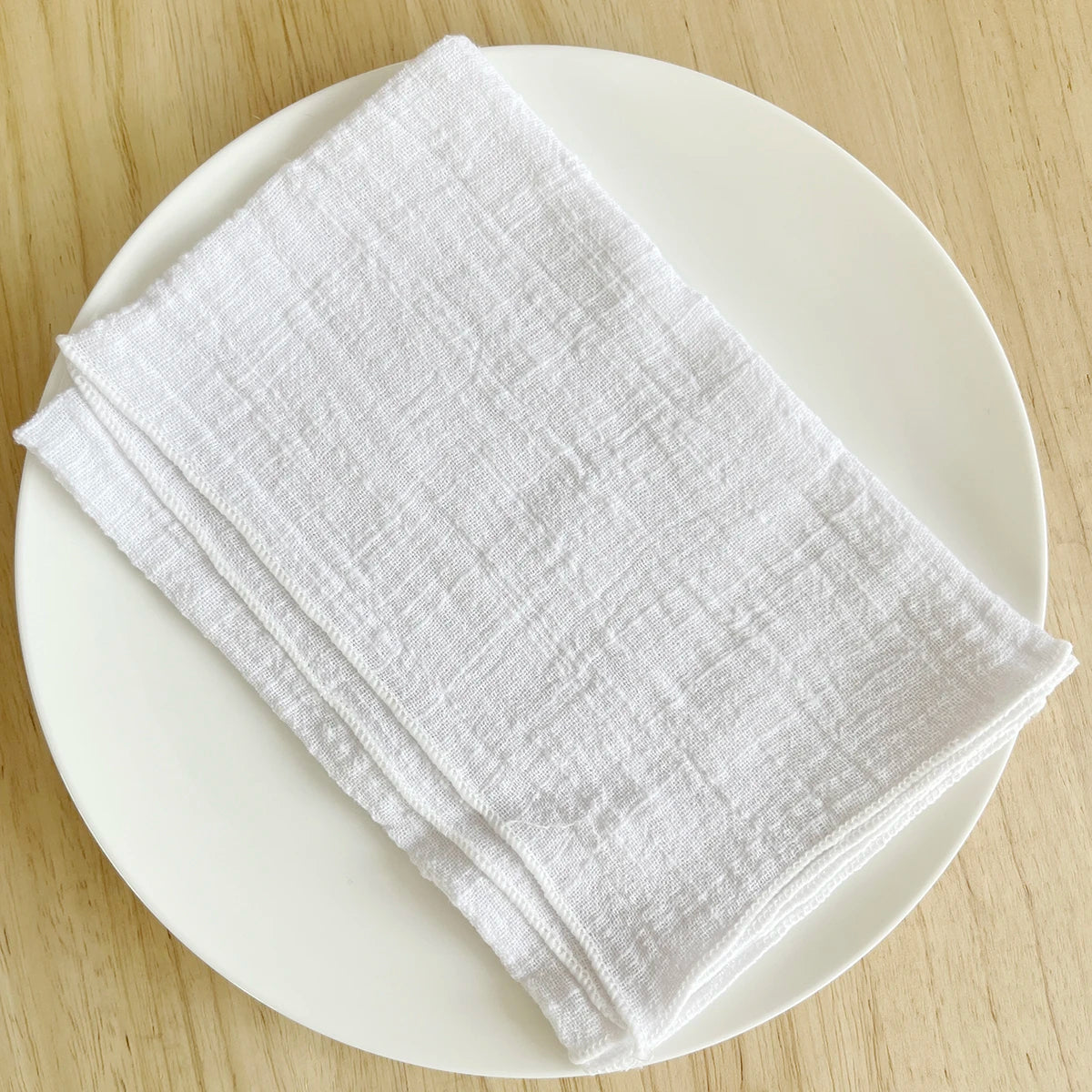 Cotton Cloth Napkins Set of 6 - 30x30cm Gauze Fabric for Wedding  Everyday Use - ZOOMNSTORE