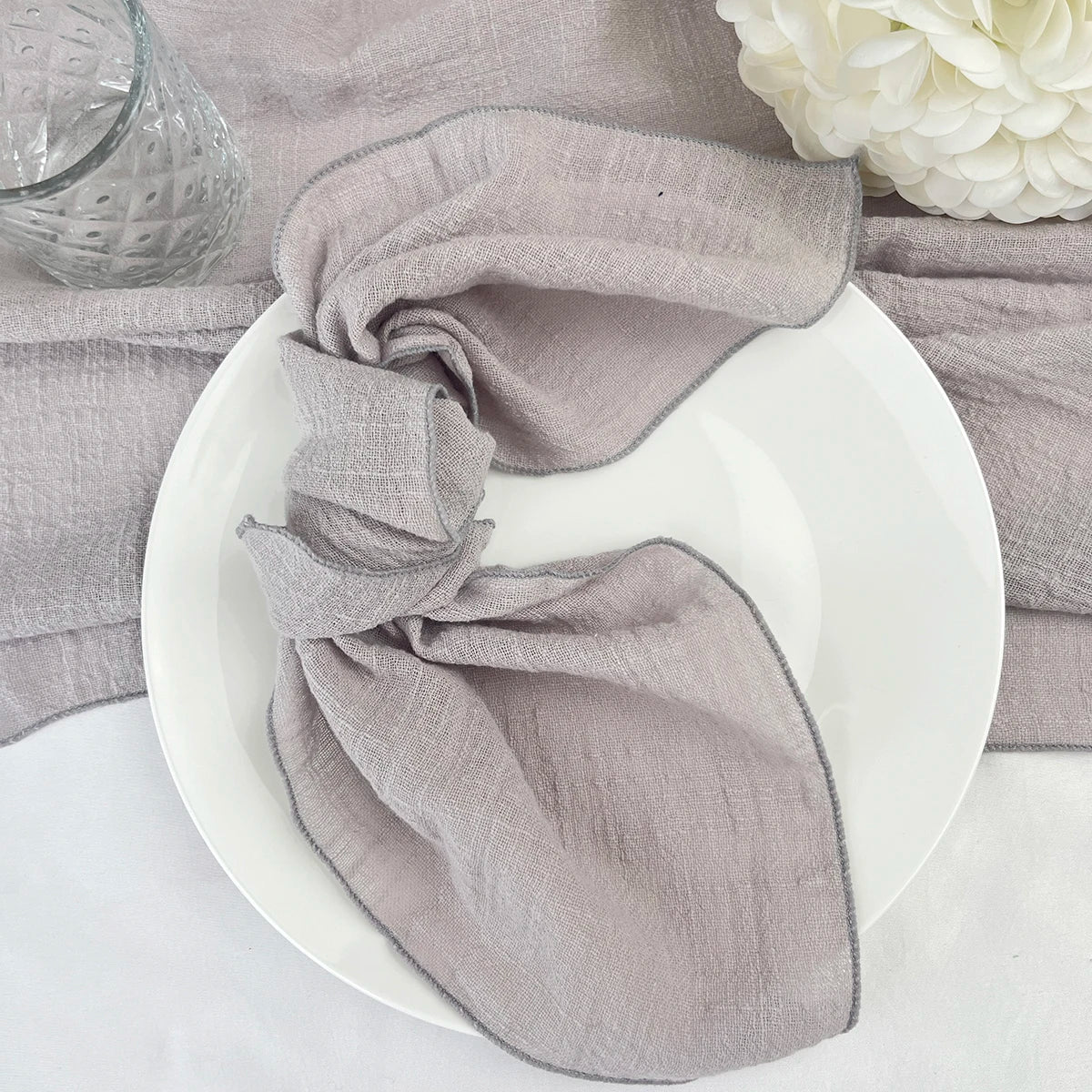 Cotton Cloth Napkins Set of 6 - 30x30cm Gauze Fabric for Wedding  Everyday Use - ZOOMNSTORE