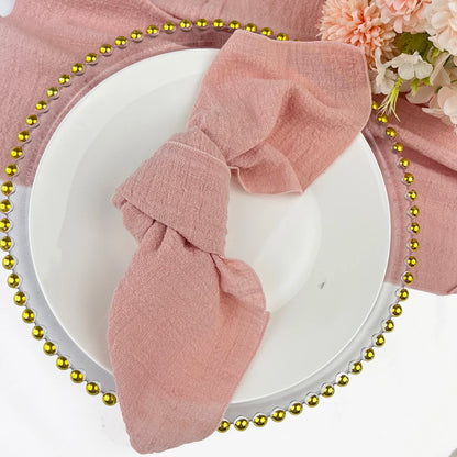 Cotton Cloth Napkins Set of 6 - 30x30cm Gauze Fabric for Wedding  Everyday Use - ZOOMNSTORE