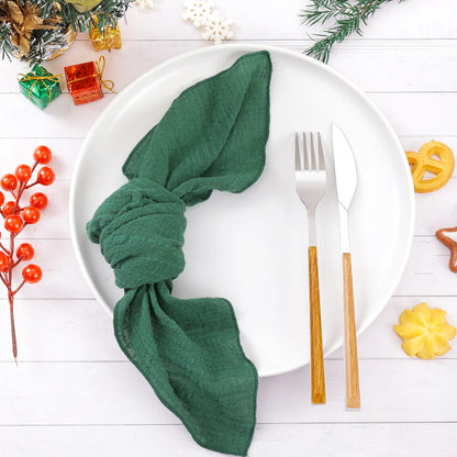 Cotton Cloth Napkins Set of 6 - 30x30cm Gauze Fabric for Wedding  Everyday Use - ZOOMNSTORE