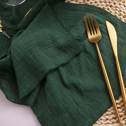 Cotton Cloth Napkins Set of 6 - 30x30cm Gauze Fabric for Wedding  Everyday Use - ZOOMNSTORE