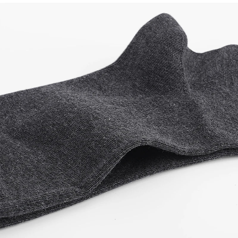 Cotton Crew Socks - Men's & Women's Soft Breathable Pure Color Socks, Large Size - ZOOMNSTORE
